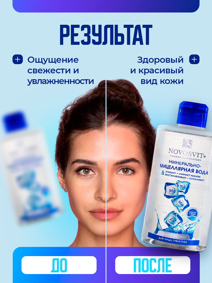 Минерально-мицеллярная вода для лица, губ, глаз 460мл